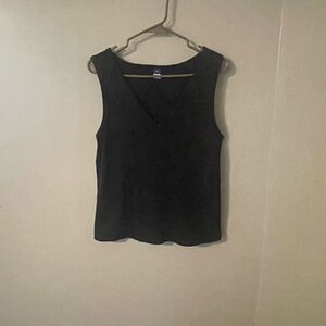 Old Navy Black V-Neck Tank Top